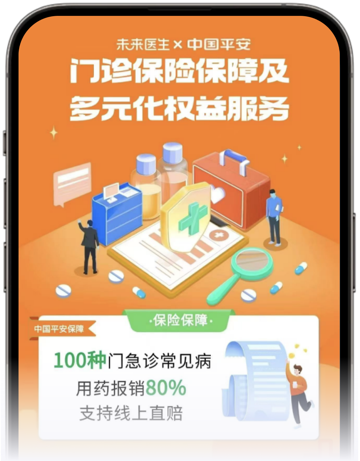 互联网门诊险——<br/>平安未来医生 安心门诊险